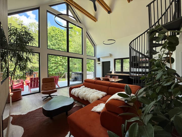 Cabane paisible avec sauna et jacuzzi à Parádsasvár